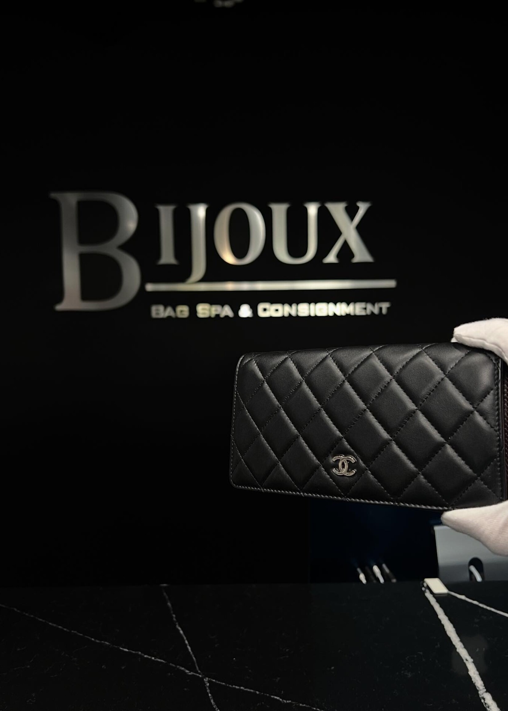 Chanel SOLD- Chanel Lambskin Bifold Wallet Long