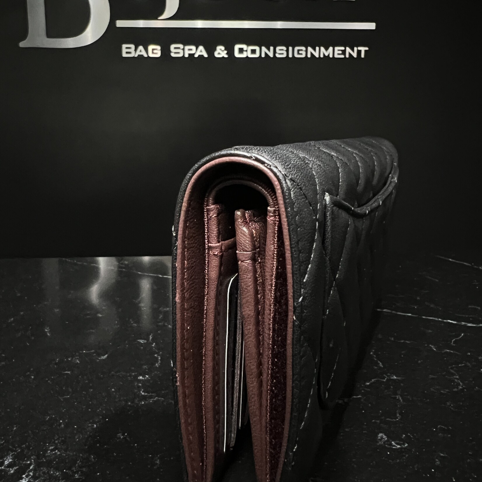 Chanel SOLD- Chanel Lambskin Bifold Wallet Long