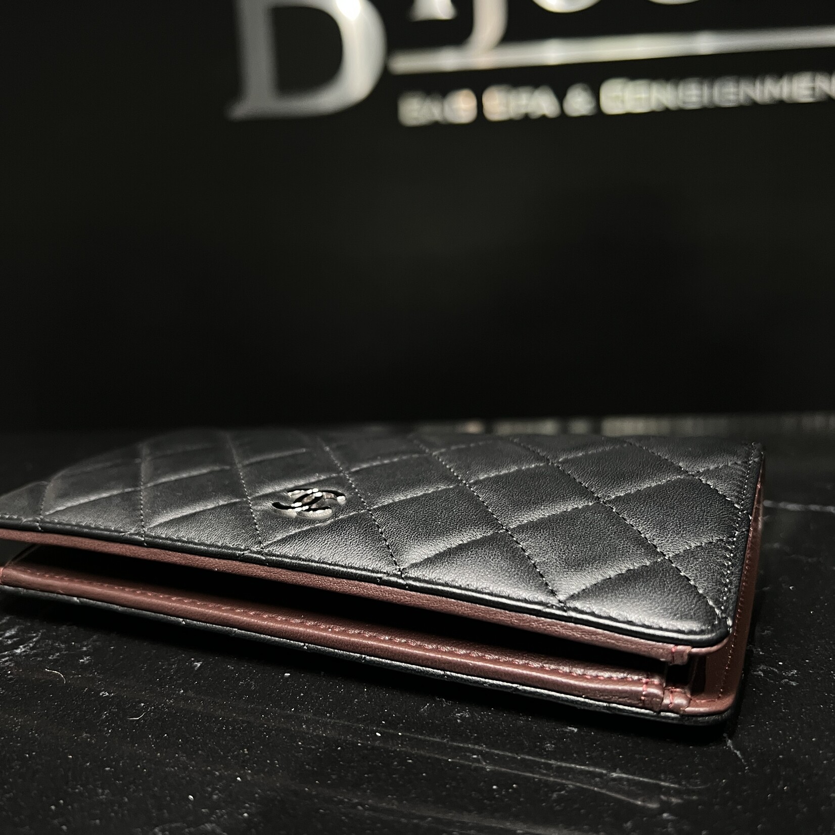 Chanel SOLD- Chanel Lambskin Bifold Wallet Long