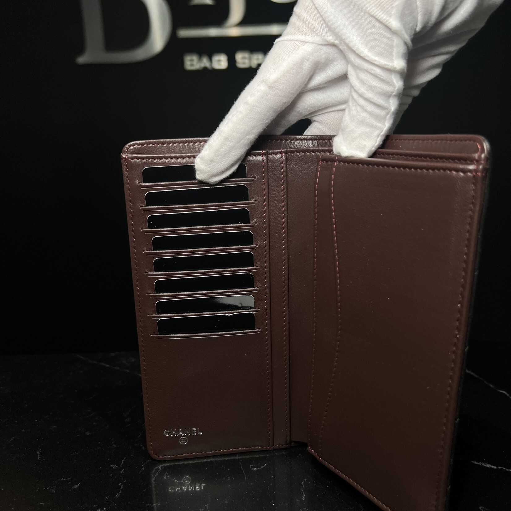 Chanel SOLD- Chanel Lambskin Bifold Wallet Long