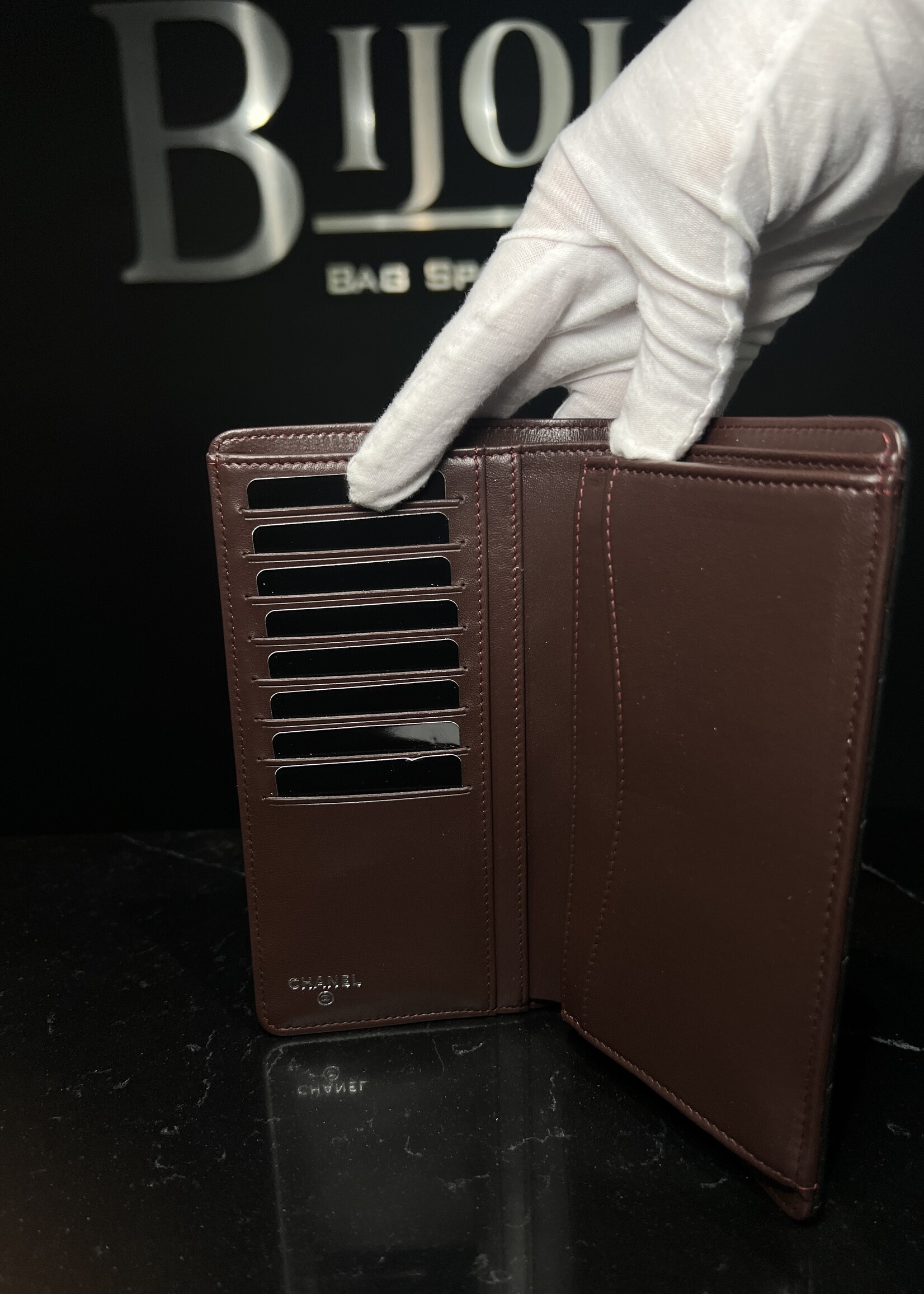 Chanel SOLD- Chanel Lambskin Bifold Wallet Long