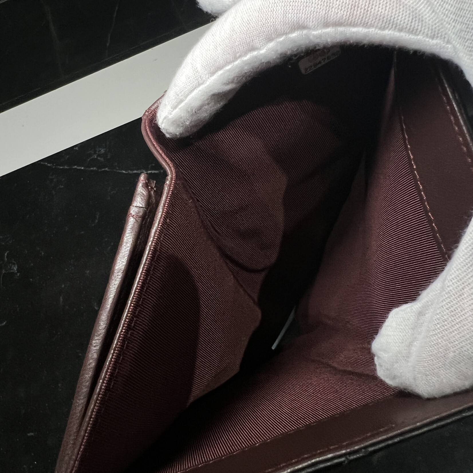 Chanel SOLD- Chanel Lambskin Bifold Wallet Long