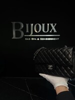 Chanel SOLD - Chanel Lambskin Medium Double Flap Black SHW