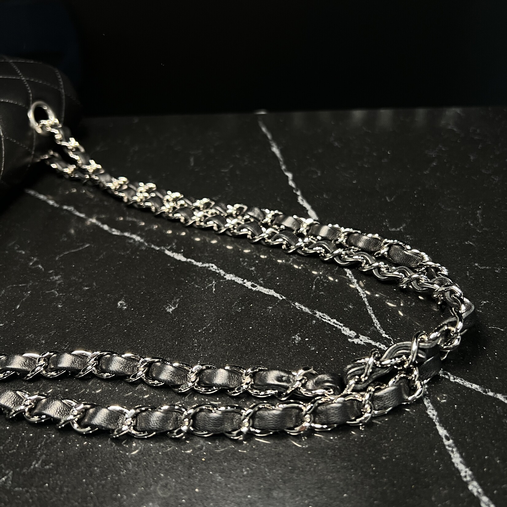 Chanel Chanel Lambskin Medium Double Flap Black SHW