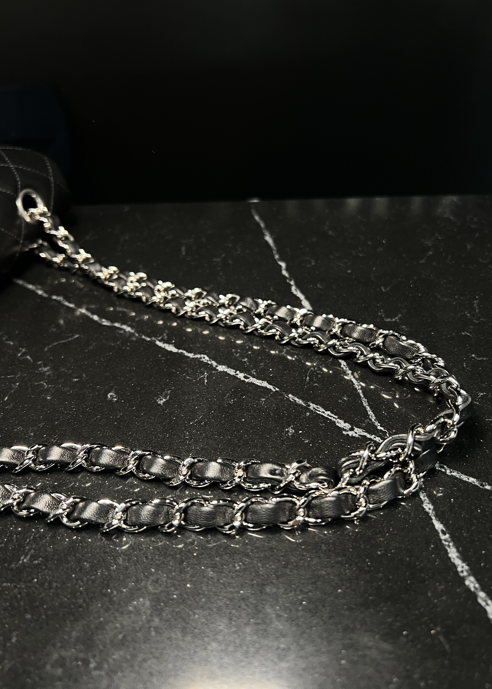 Chanel SOLD - Chanel Lambskin Medium Double Flap Black SHW