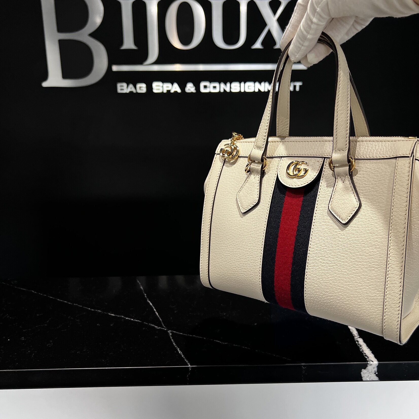 Gucci Gucci Web Ophidia Small Tote