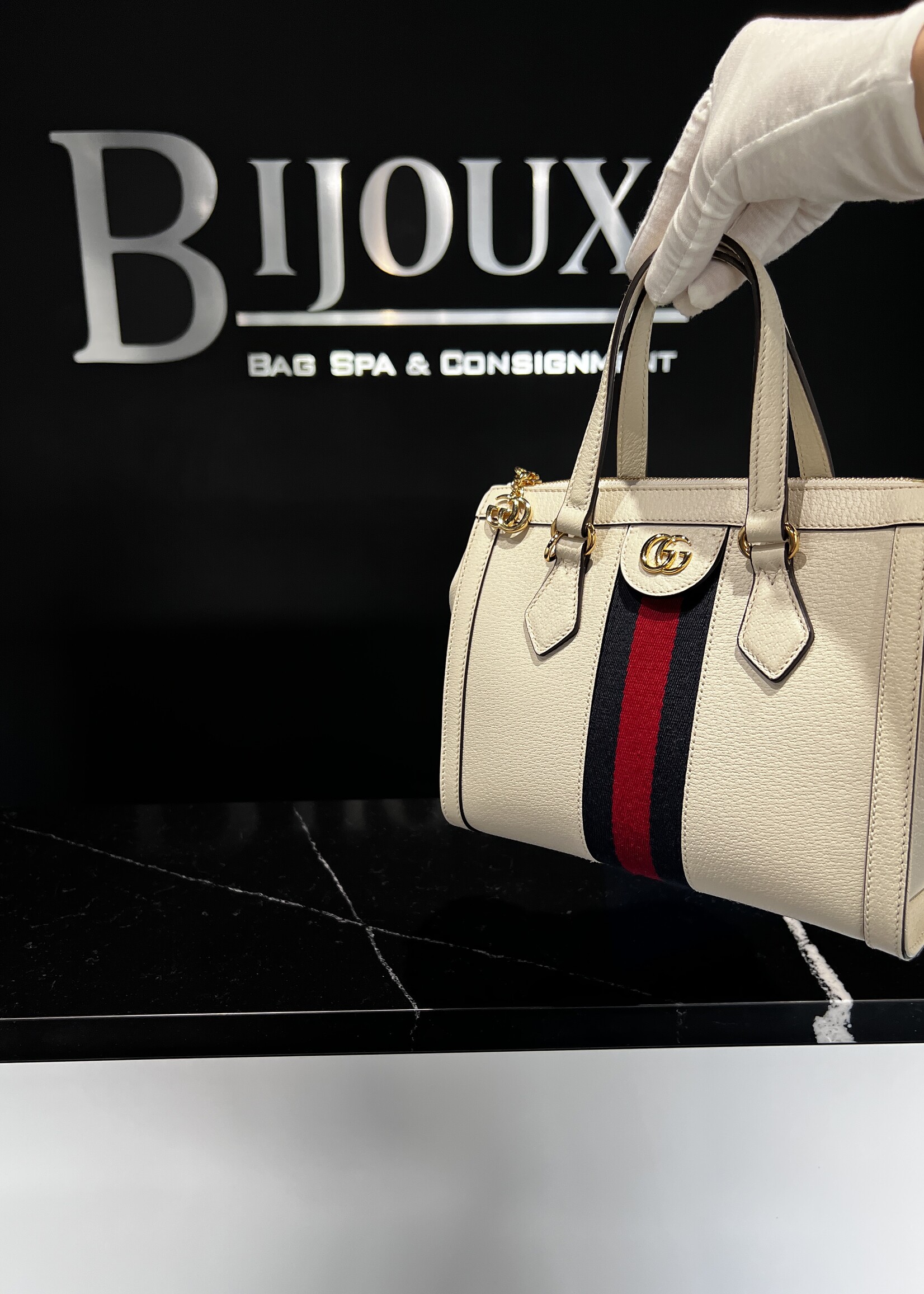 Gucci Gucci Web Ophidia Small Tote