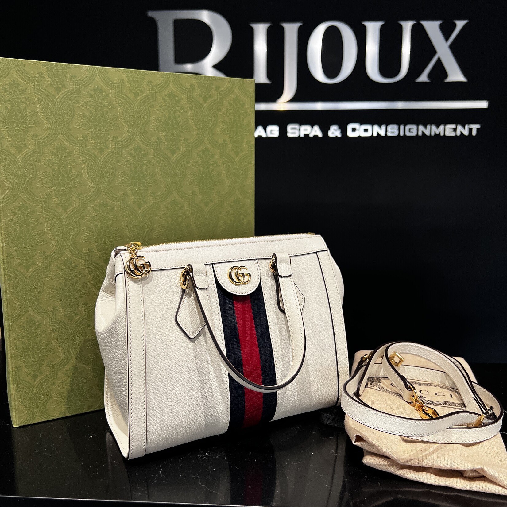 Gucci Gucci Web Ophidia Small Tote