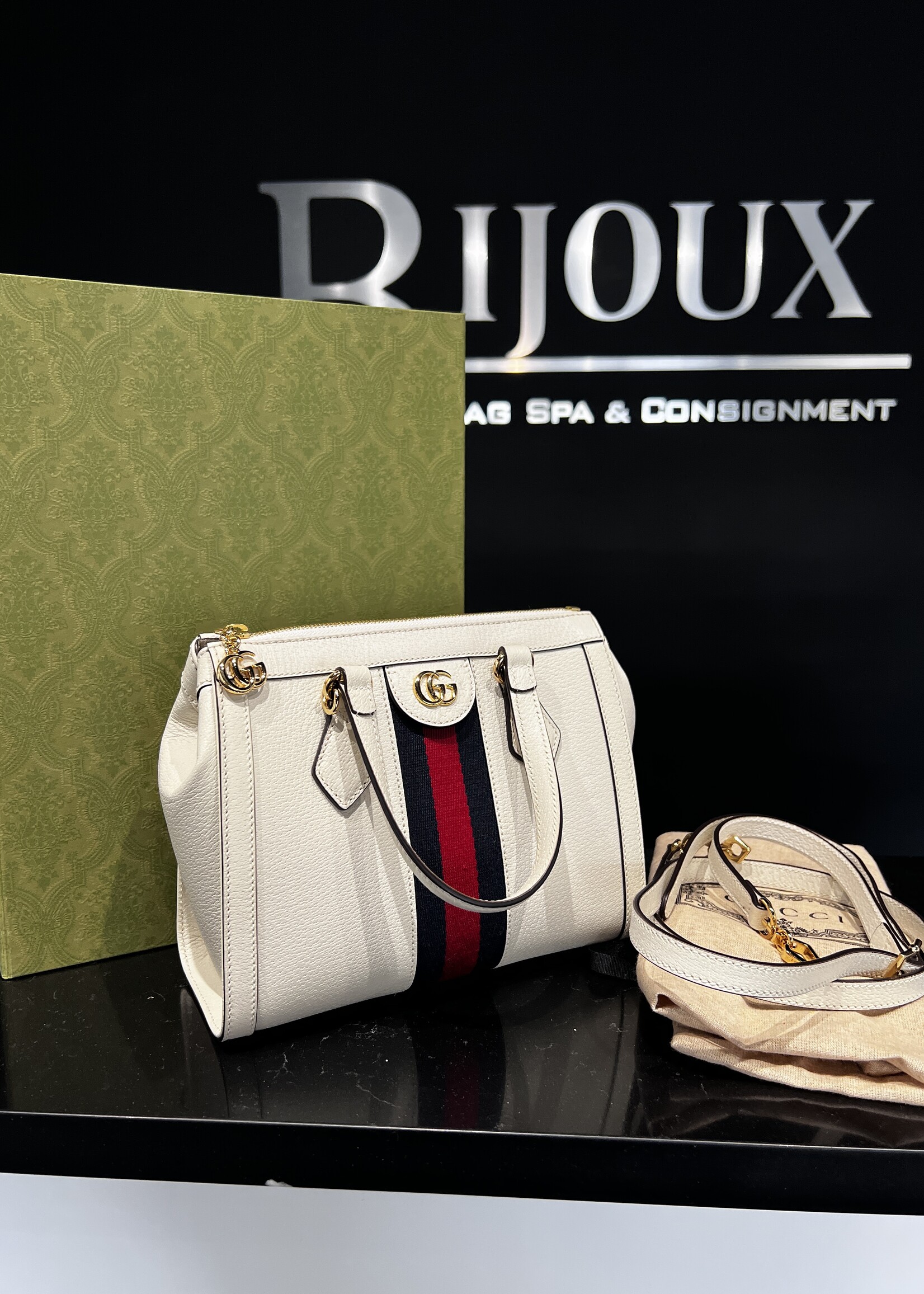 Gucci Gucci Web Ophidia Small Tote