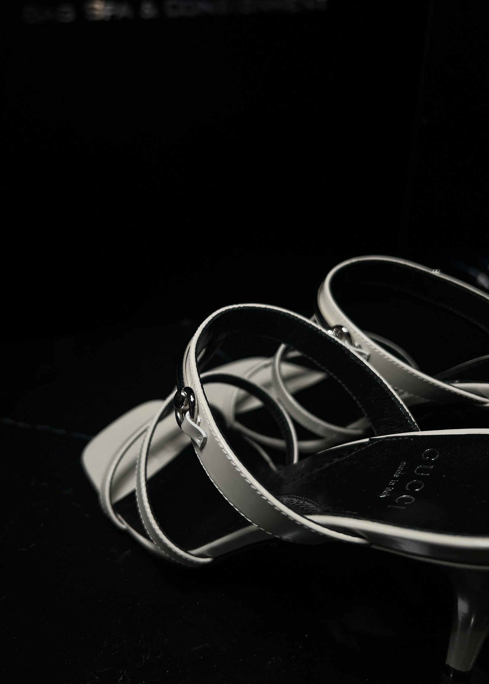 Gucci Gucci White Regent Horsebit Sandals 36.5