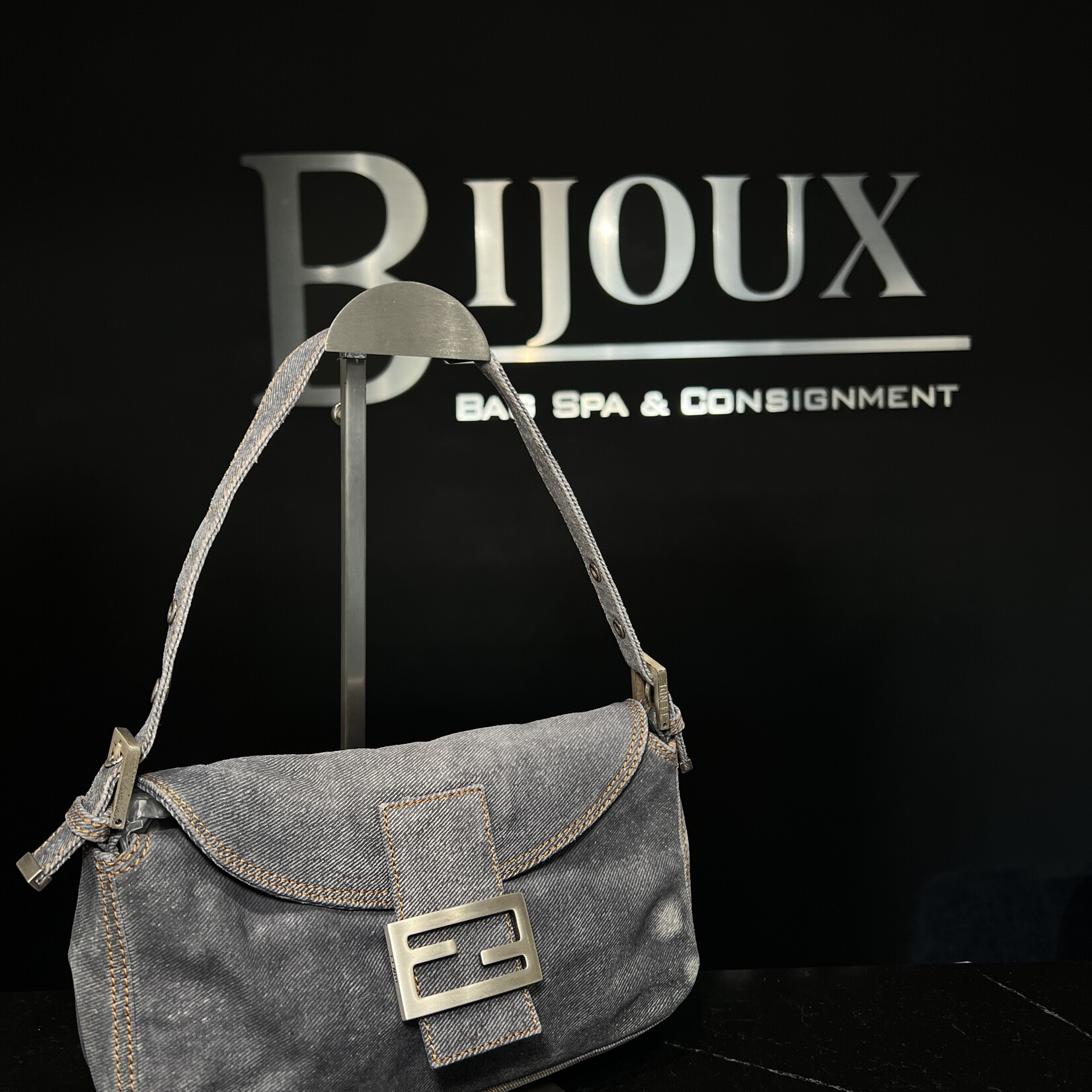 Fendi SOLD- Fendi Denim Baguette