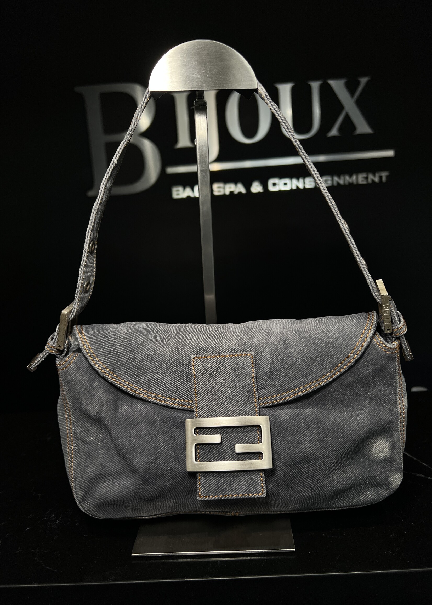 Fendi SOLD- Fendi Denim Baguette