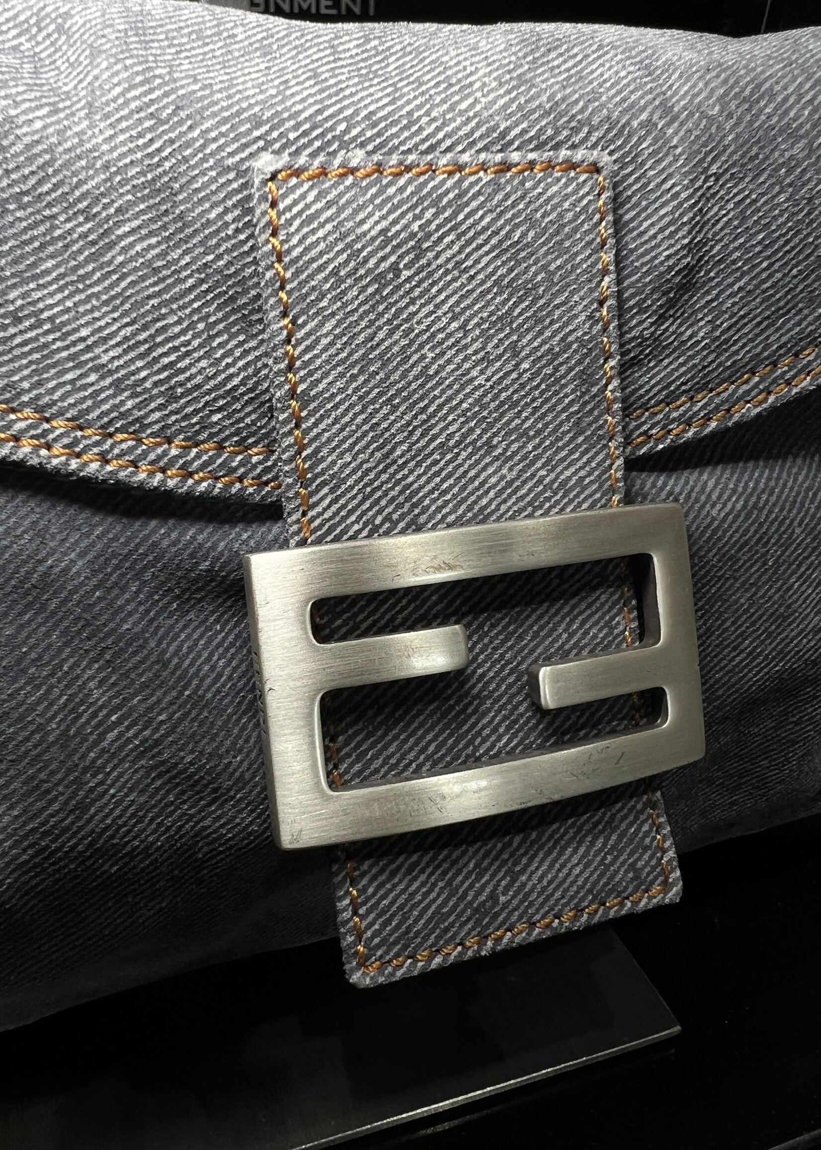 Fendi SOLD- Fendi Denim Baguette