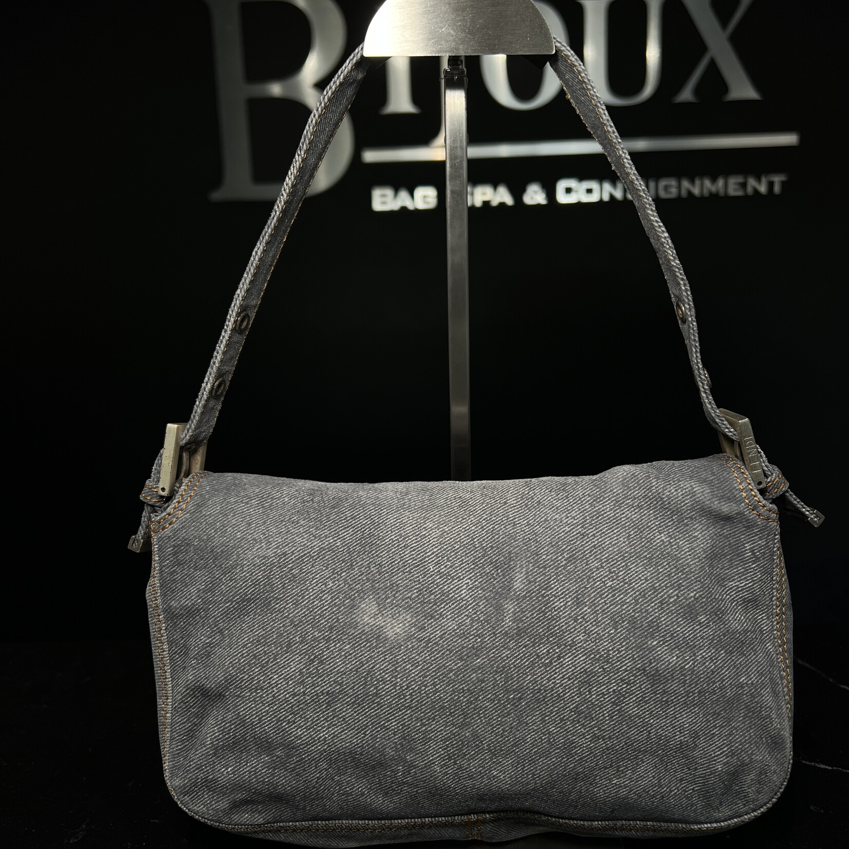 Fendi SOLD- Fendi Denim Baguette