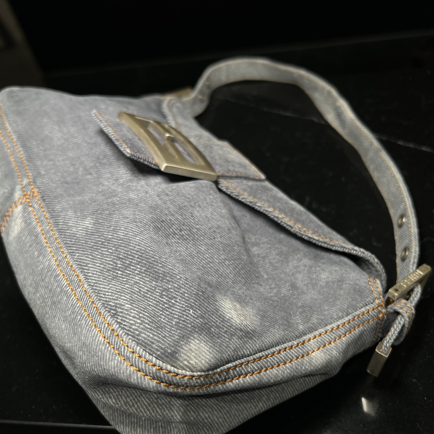 Fendi SOLD- Fendi Denim Baguette
