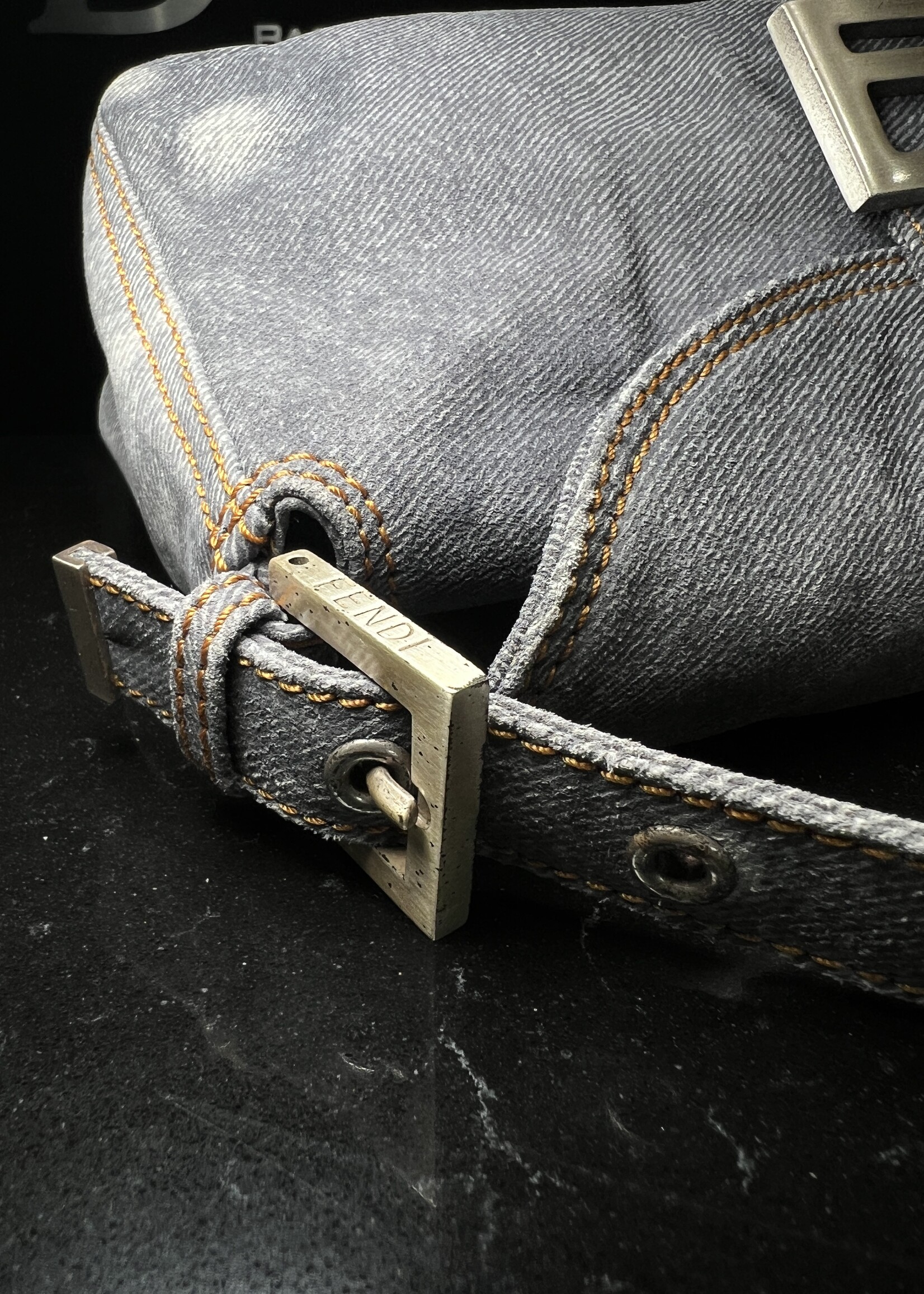 Fendi SOLD- Fendi Denim Baguette