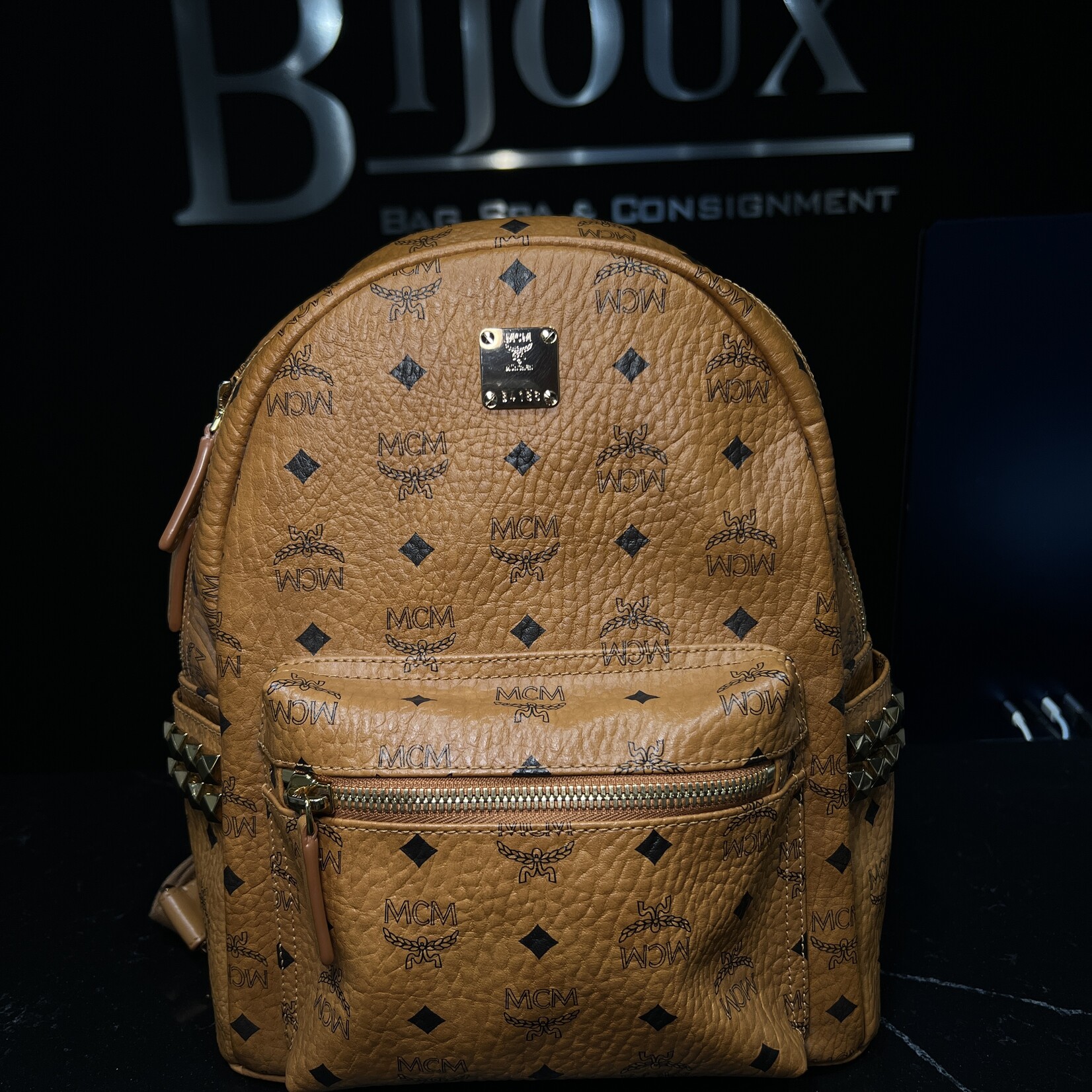 MCM  MCM Small Studded Backpack