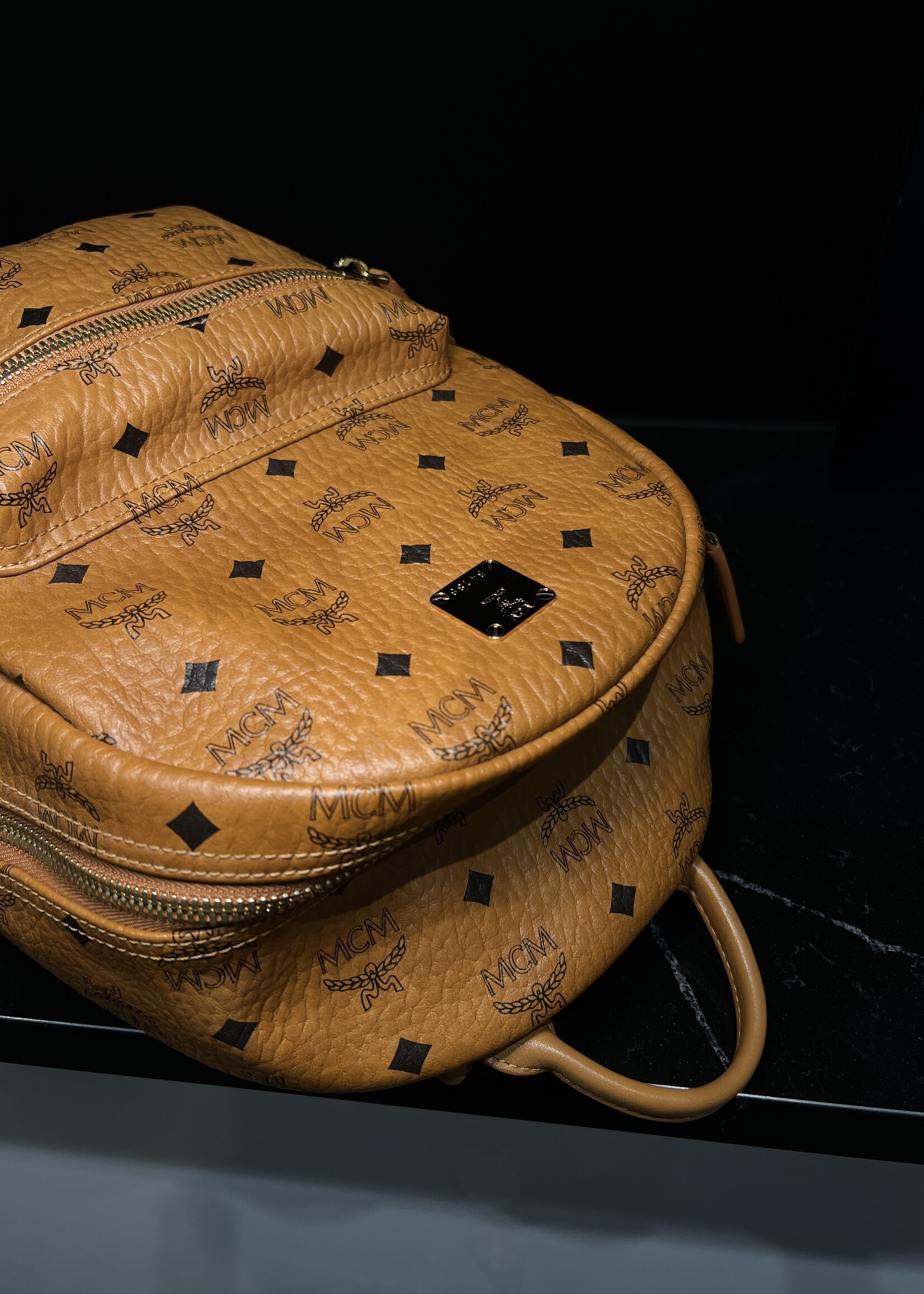 MCM SOLD - MCM Small Studded Backpack