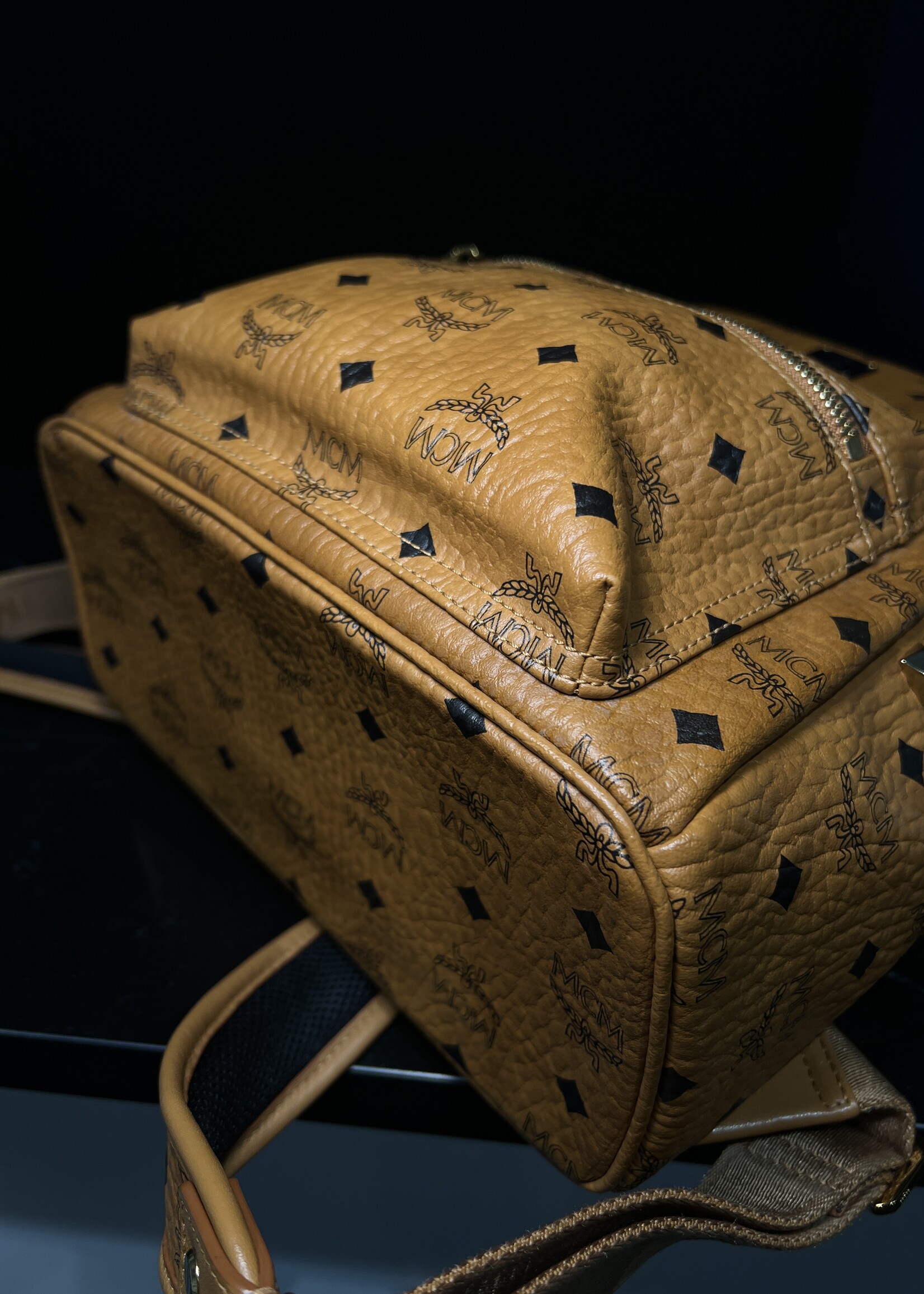 MCM SOLD - MCM Small Studded Backpack