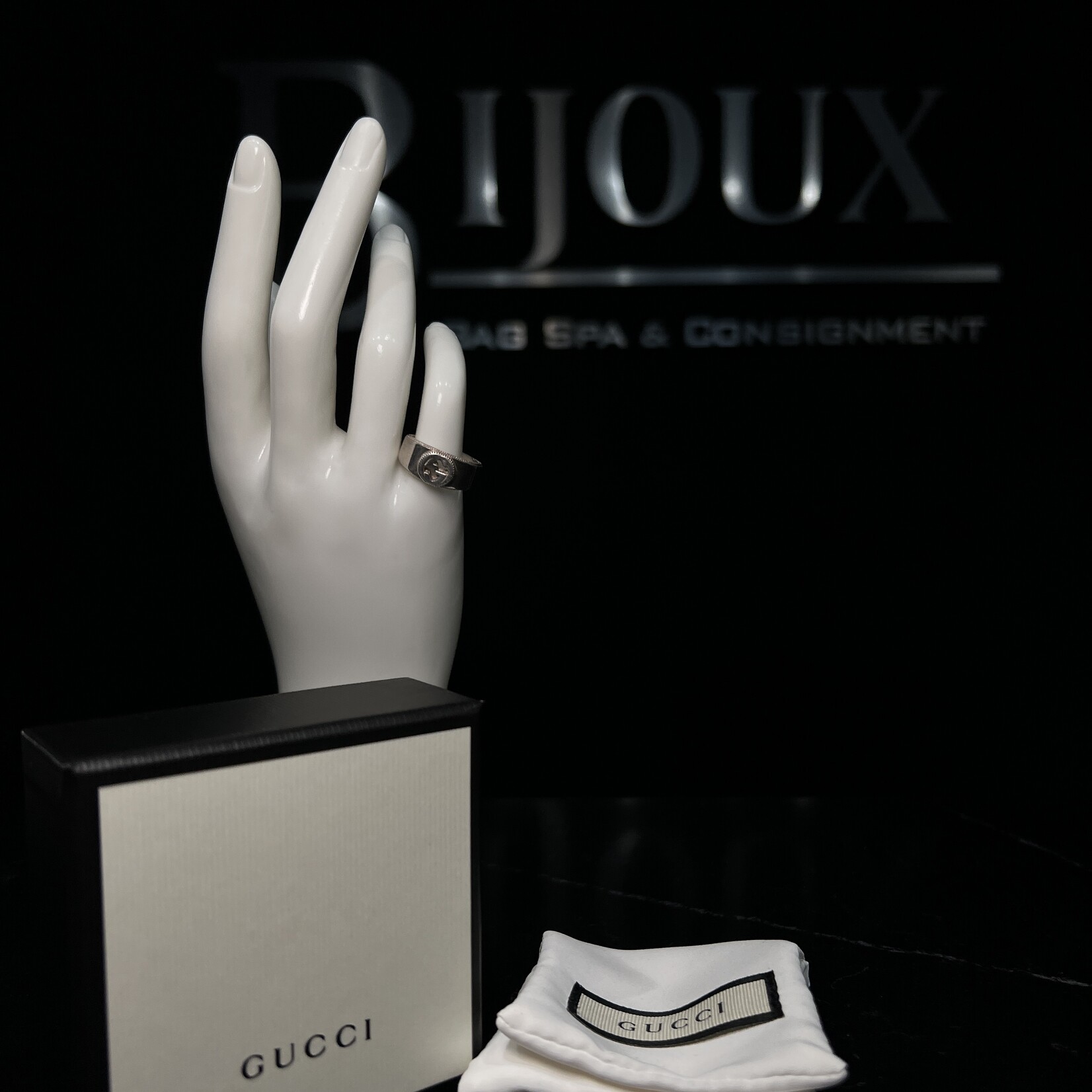 Gucci Gucci Interlocking Silver Ring