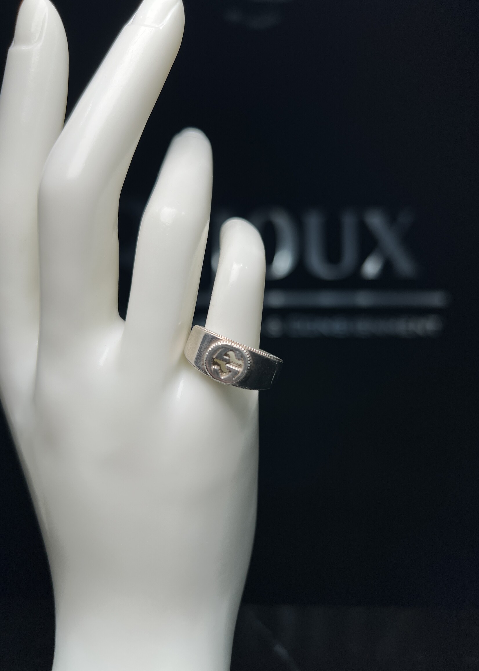 Gucci Gucci Interlocking Silver Ring