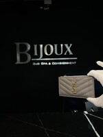 Saint Laurent SOLD - Saint Laurent Chevron Zippered Card Case