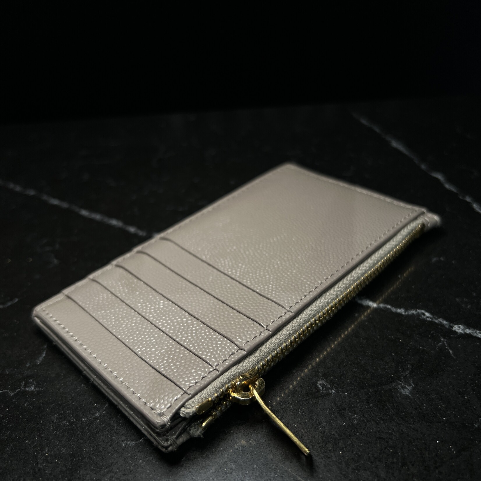 Saint Laurent Saint Laurent Chevron Zippered Card Case