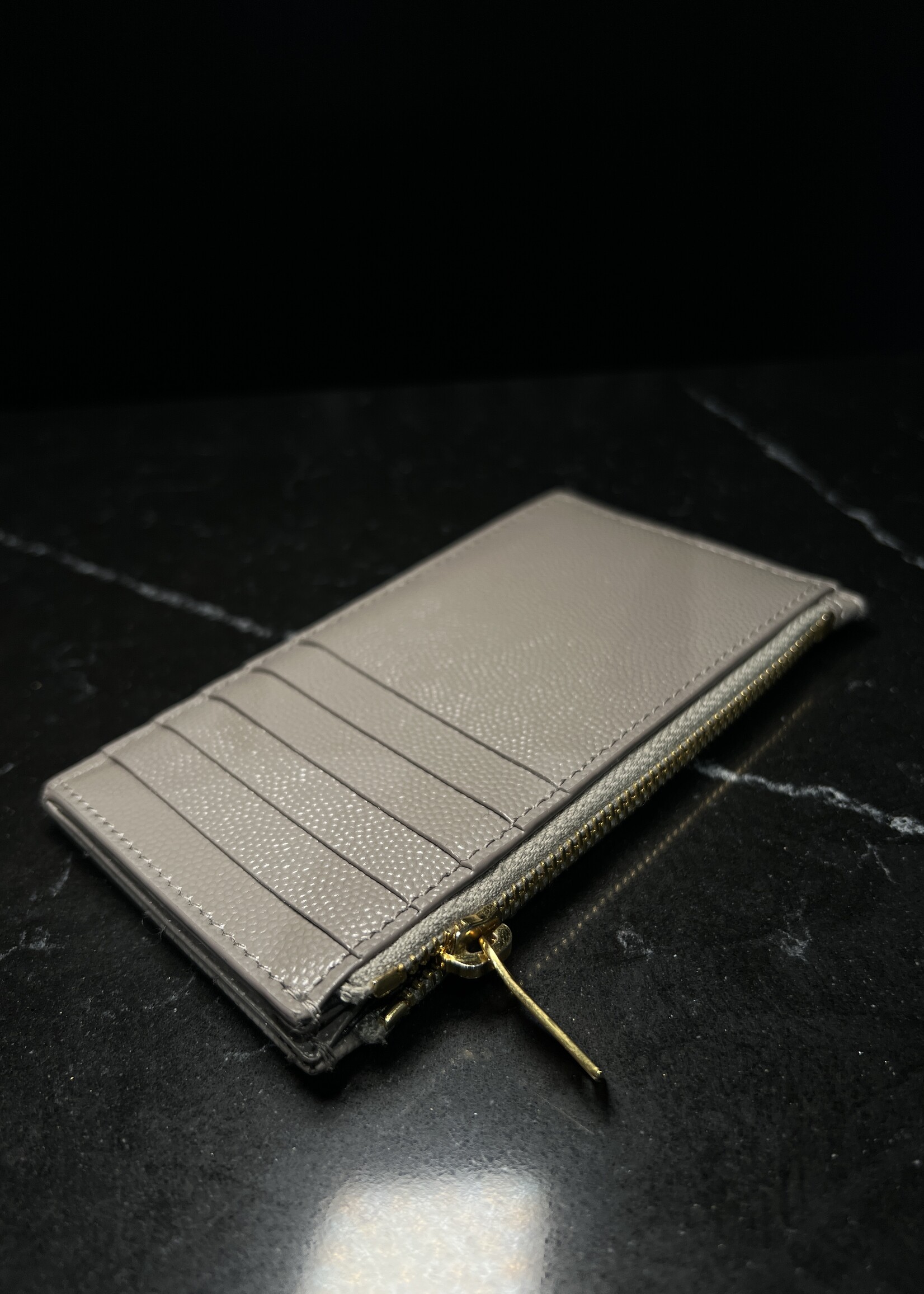Saint Laurent SOLD - Saint Laurent Chevron Zippered Card Case
