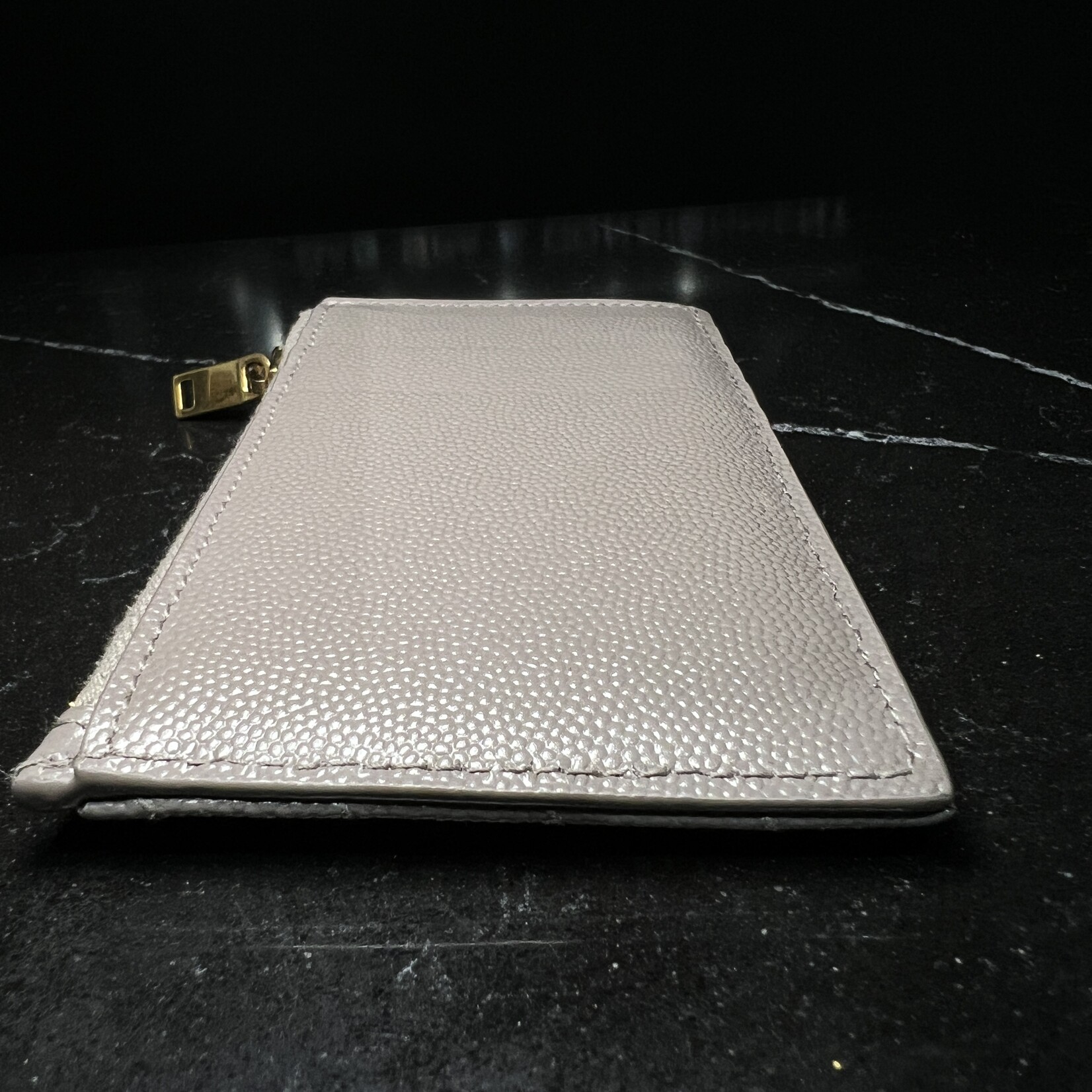 Saint Laurent Saint Laurent Chevron Zippered Card Case