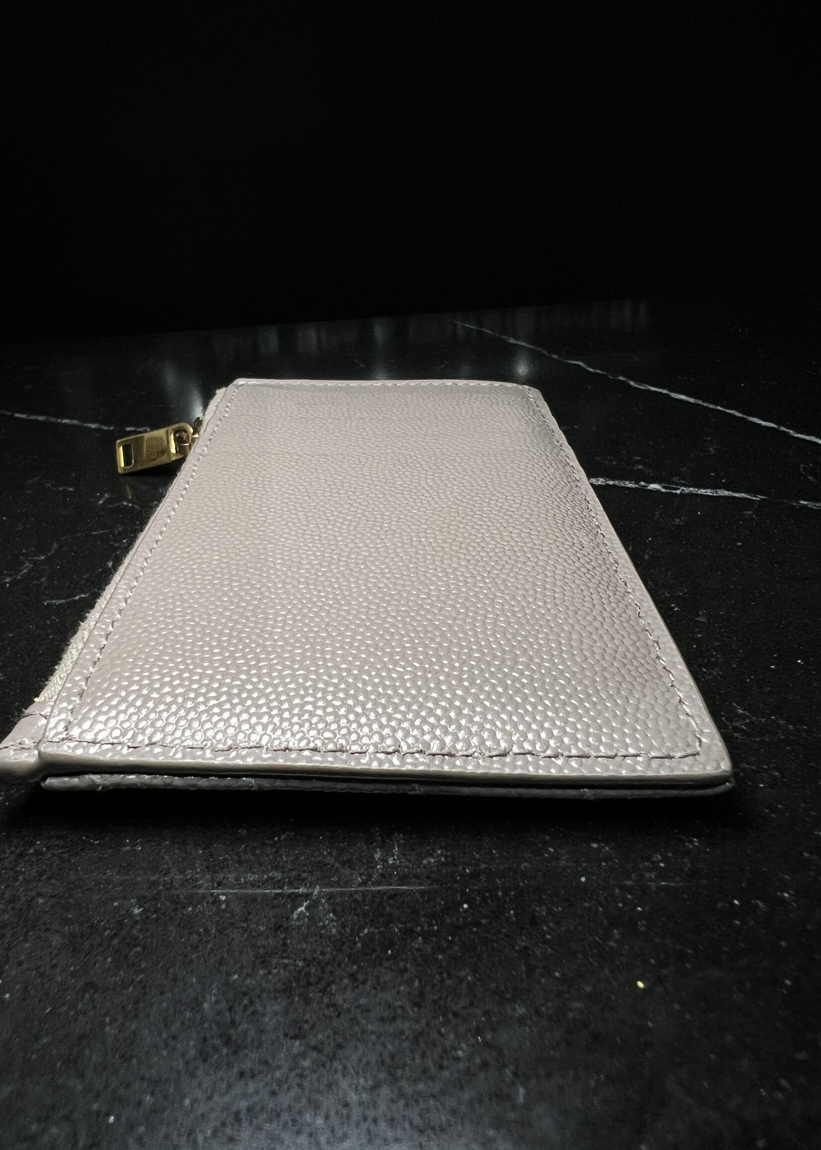 Saint Laurent SOLD - Saint Laurent Chevron Zippered Card Case