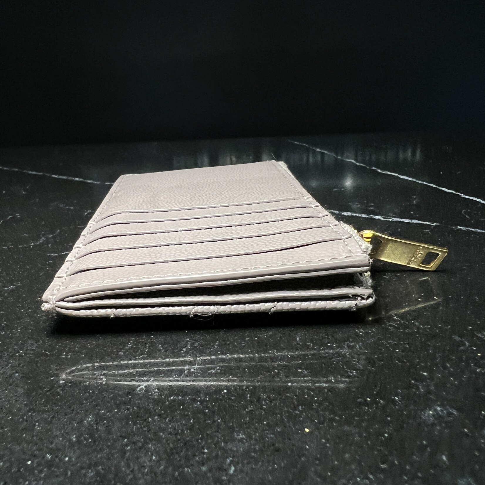Saint Laurent Saint Laurent Chevron Zippered Card Case
