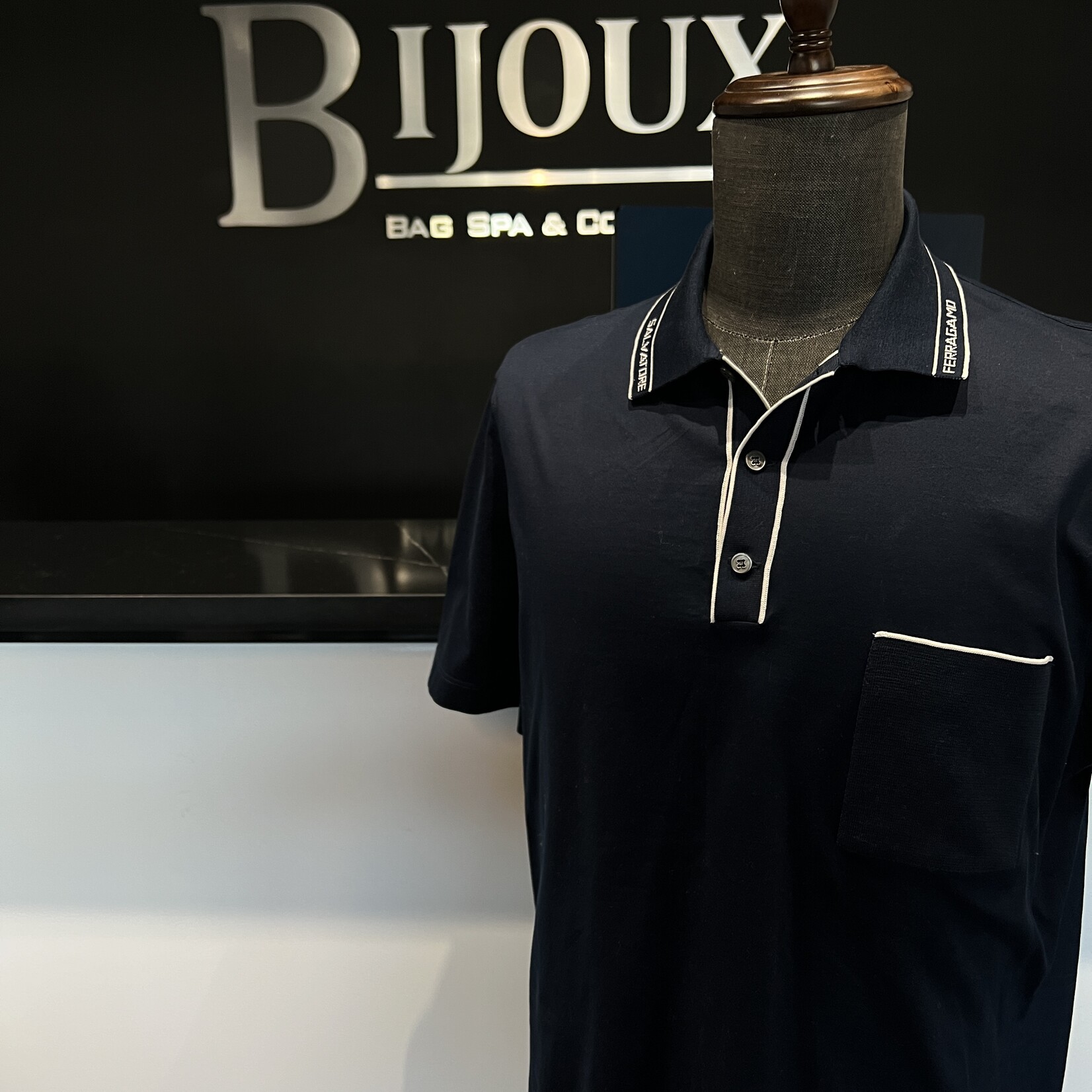 Salvatore Ferragamo Salvatore Ferragamo Navy Polo