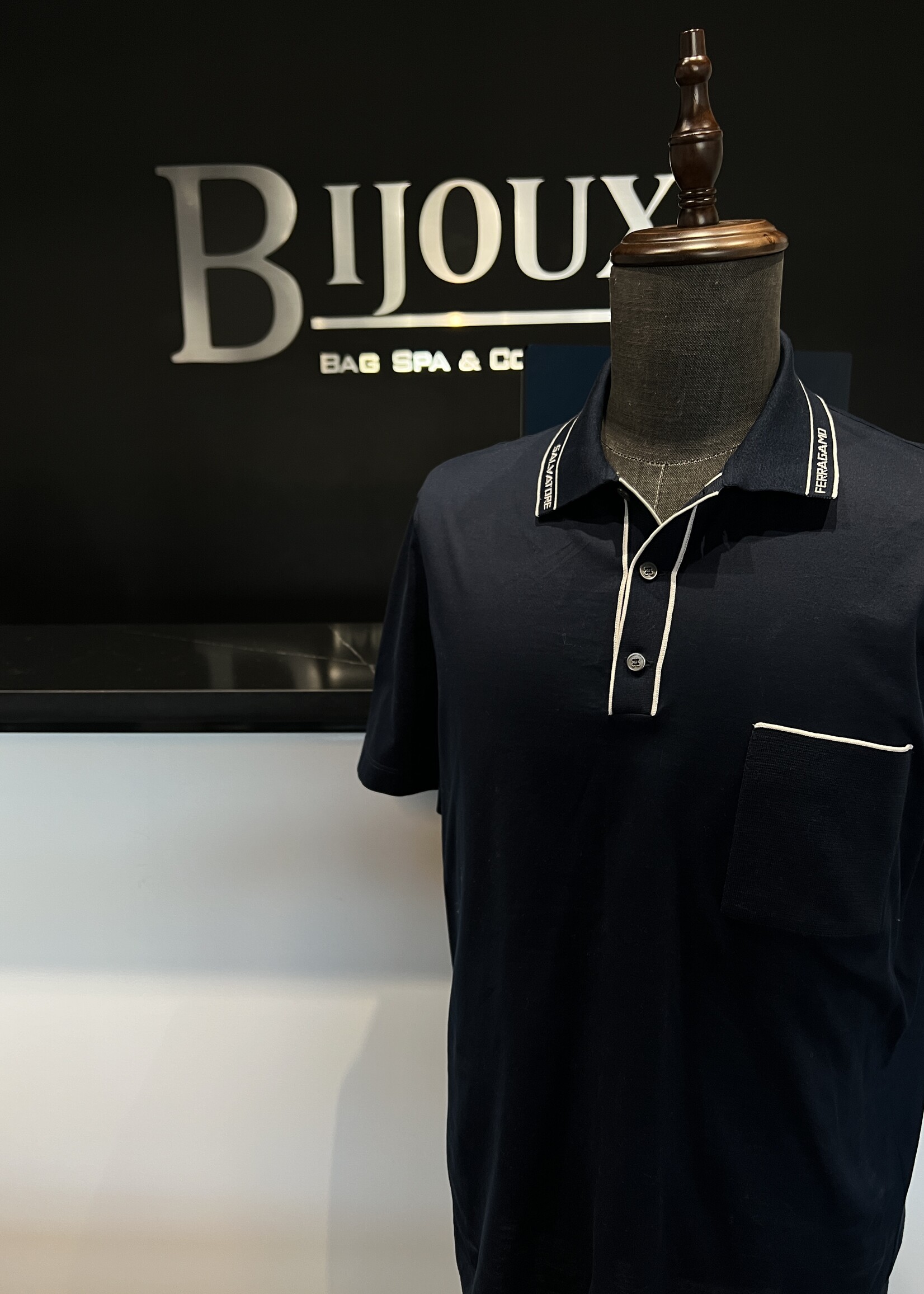 Salvatore Ferragamo Salvatore Ferragamo Navy Polo