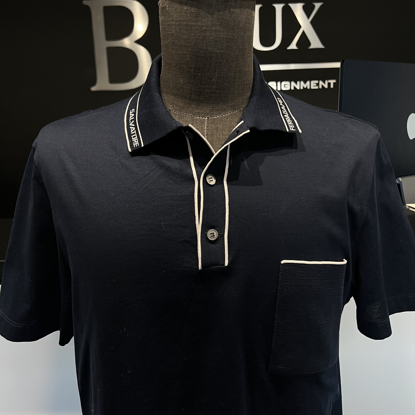 Salvatore Ferragamo Salvatore Ferragamo Navy Polo