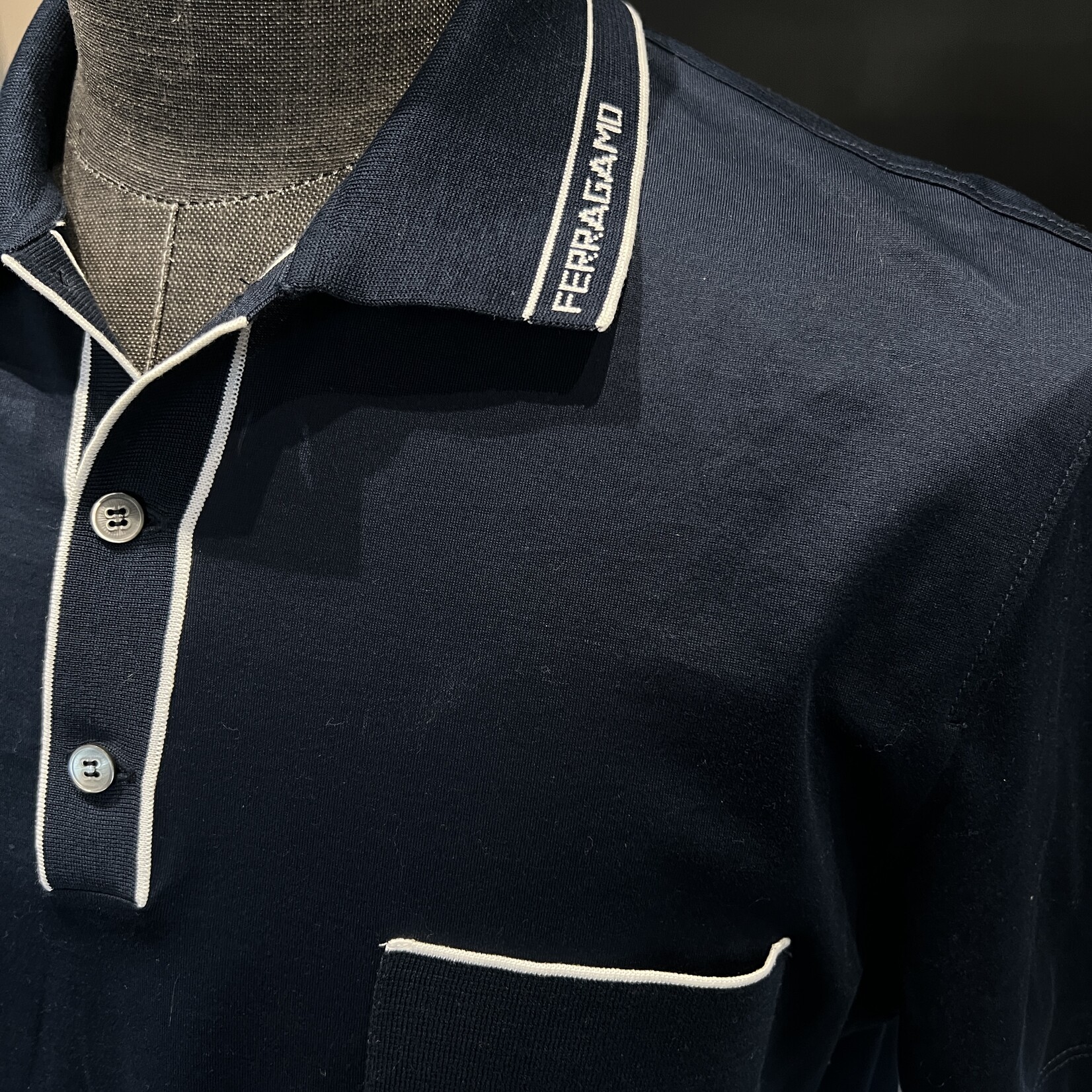Salvatore Ferragamo Salvatore Ferragamo Navy Polo