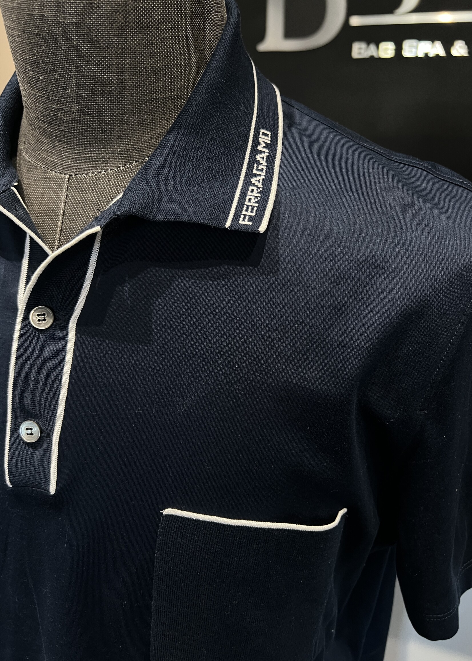 Salvatore Ferragamo Salvatore Ferragamo Navy Polo