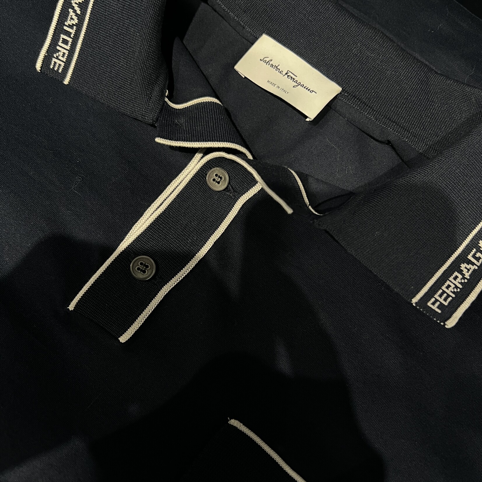 Salvatore Ferragamo Salvatore Ferragamo Navy Polo