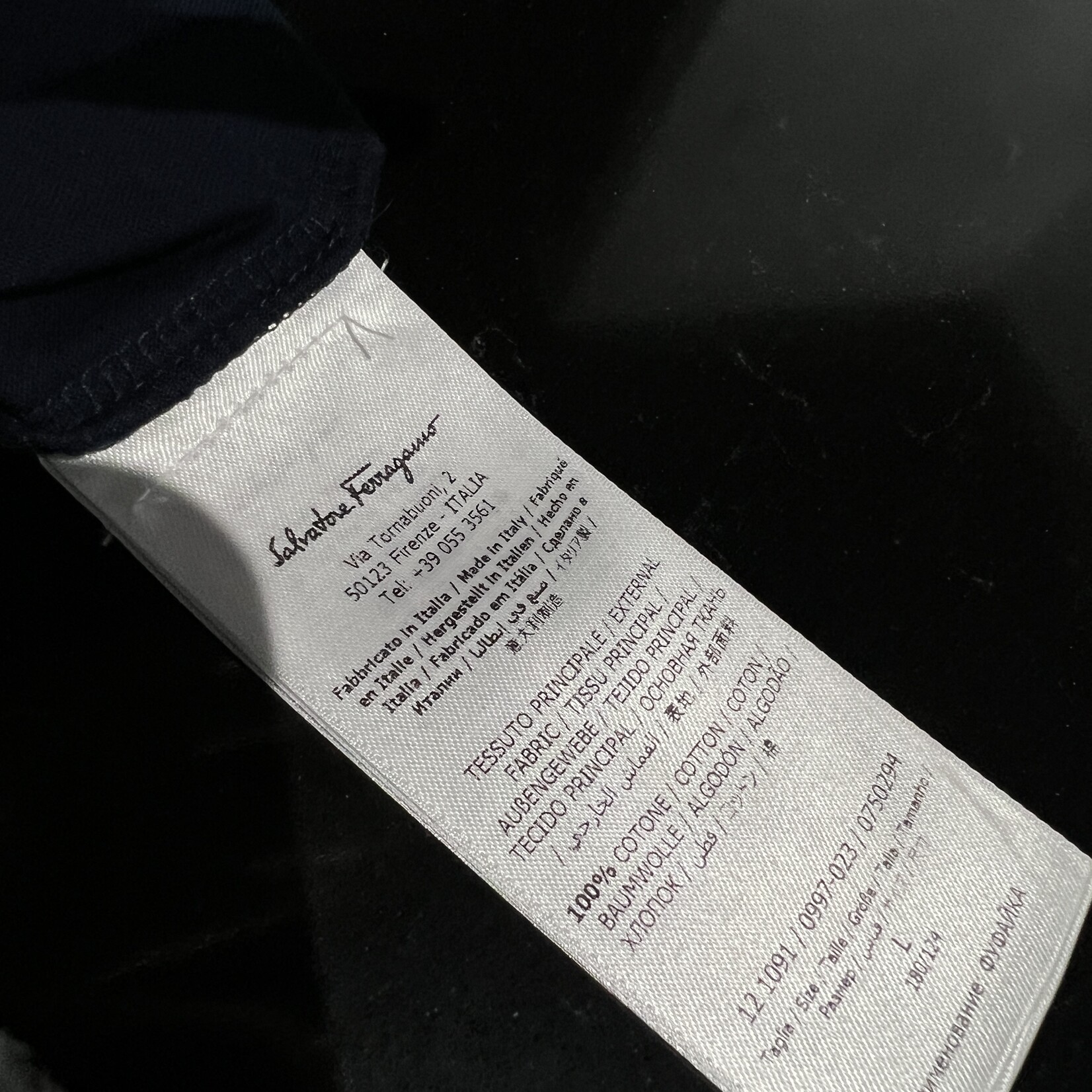 Salvatore Ferragamo Salvatore Ferragamo Navy Polo