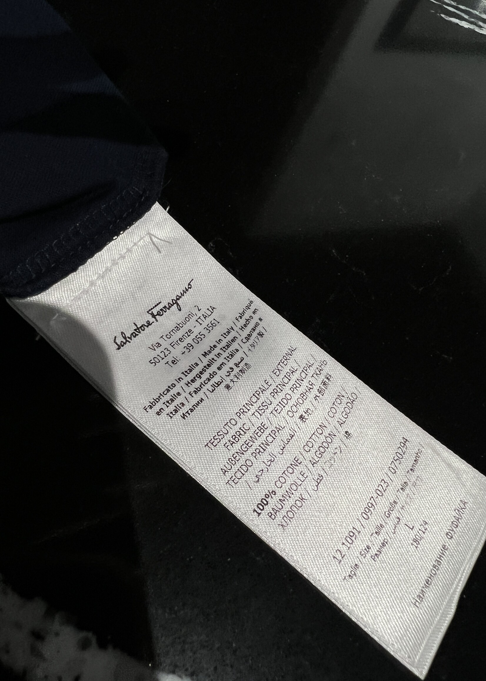 Salvatore Ferragamo Salvatore Ferragamo Navy Polo