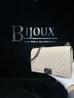 Chanel Chanel Old Medium Chevron Boy Bag