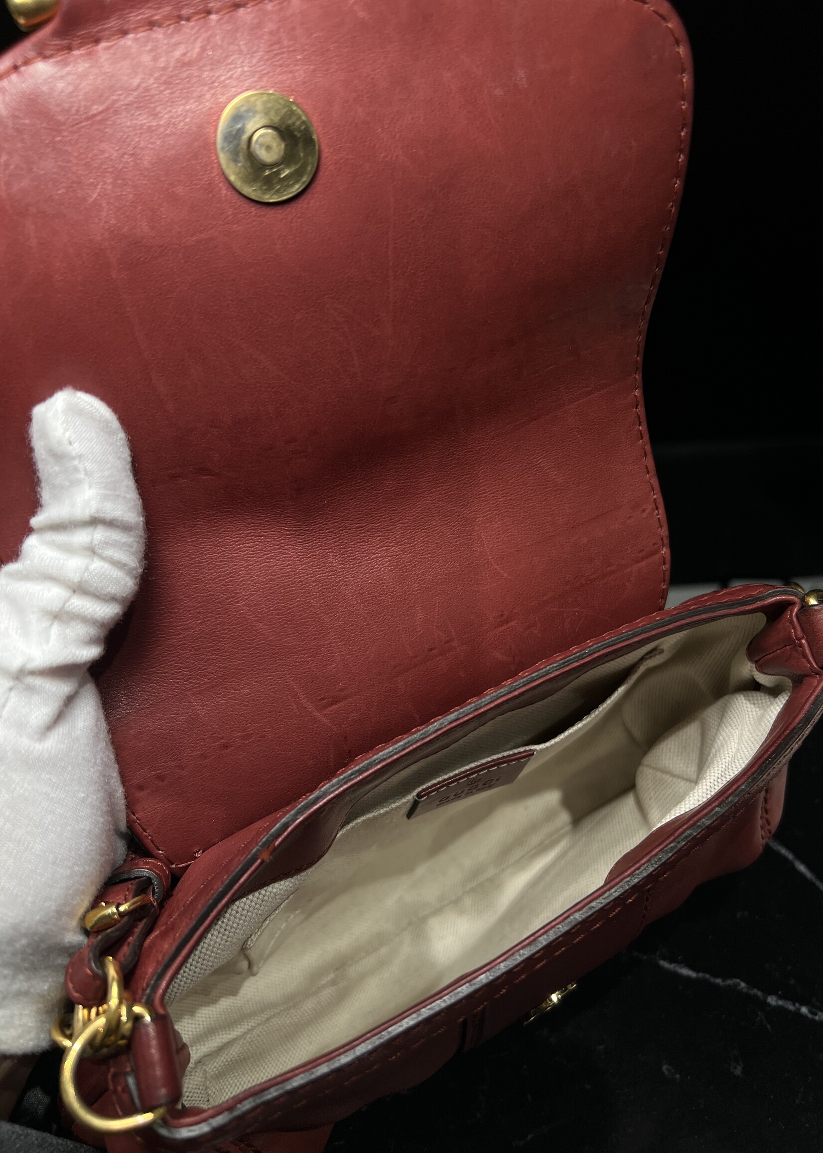 Gucci Gucci Raccoon Tail Small Smilla Chain Bag