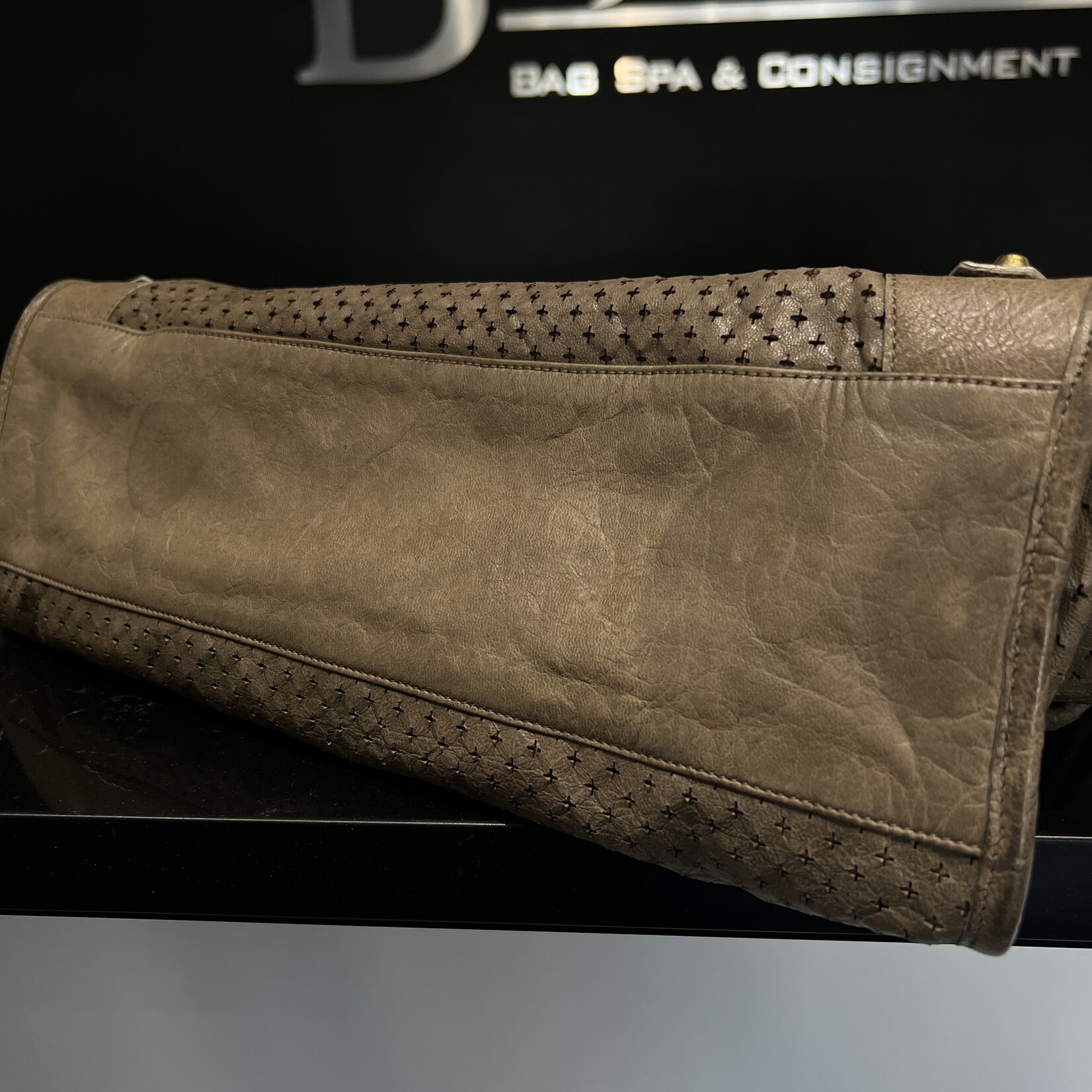 Balenciaga SOLD - Balenciaga Grey Perforated Motocross