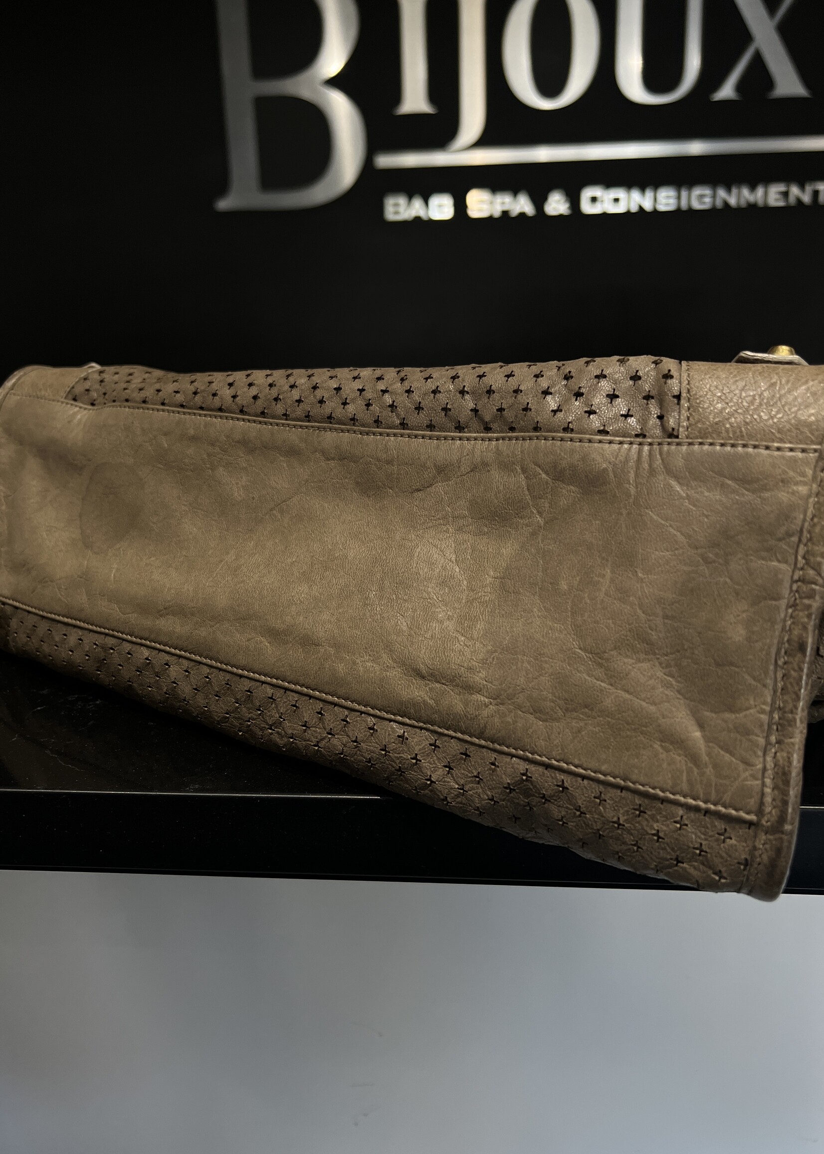 Balenciaga SOLD - Balenciaga Grey Perforated Motocross