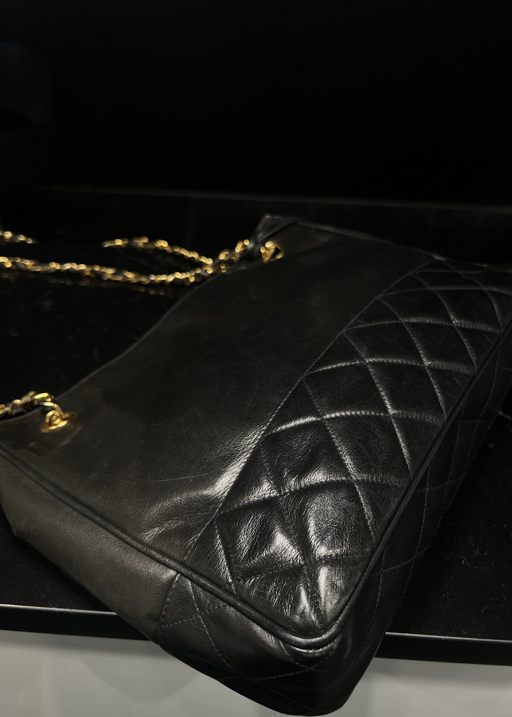 Chanel SOLD- Chanel Quilted Vintage Lambskin Shoulder