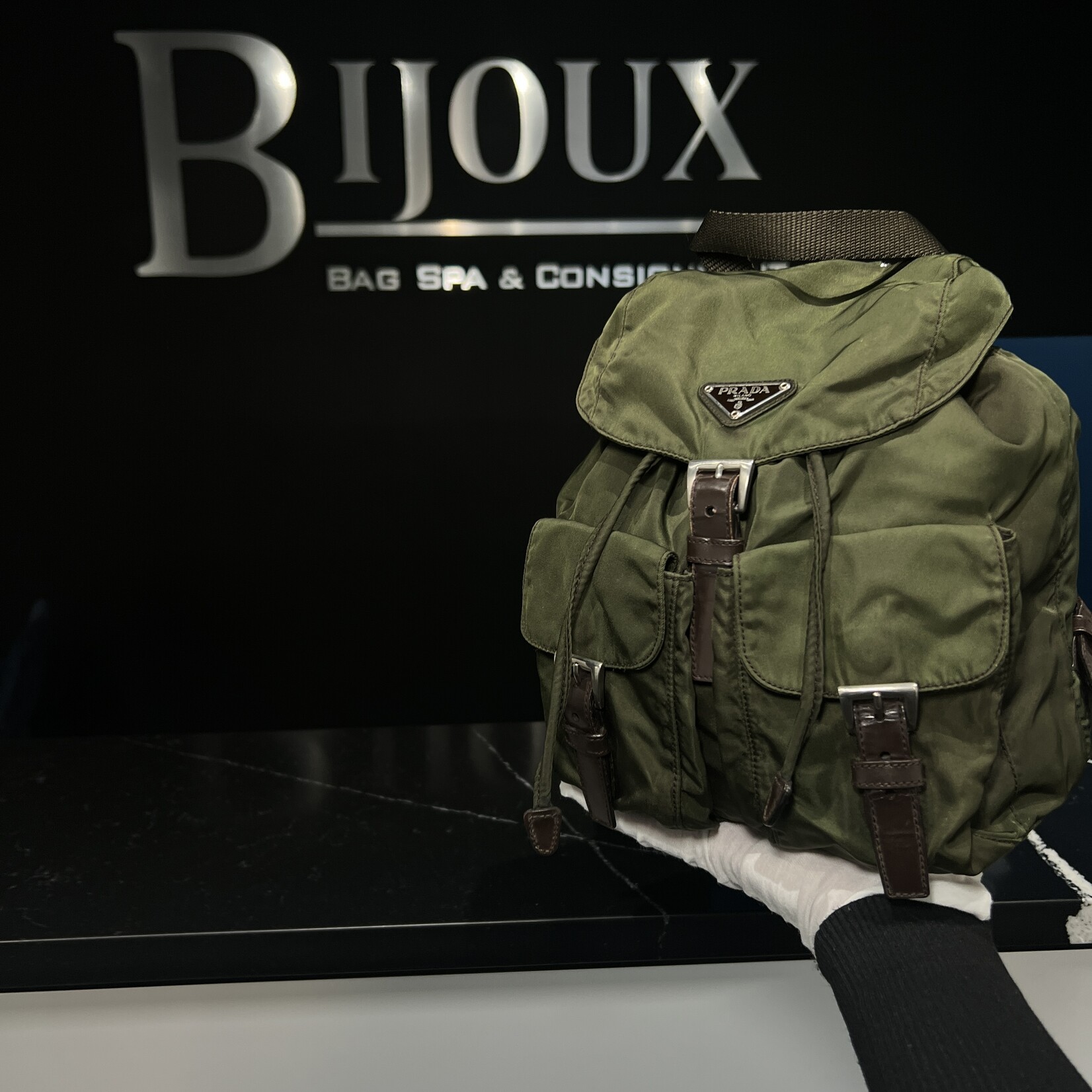 Prada SOLD - Prada Nylon Vela Small Backpack