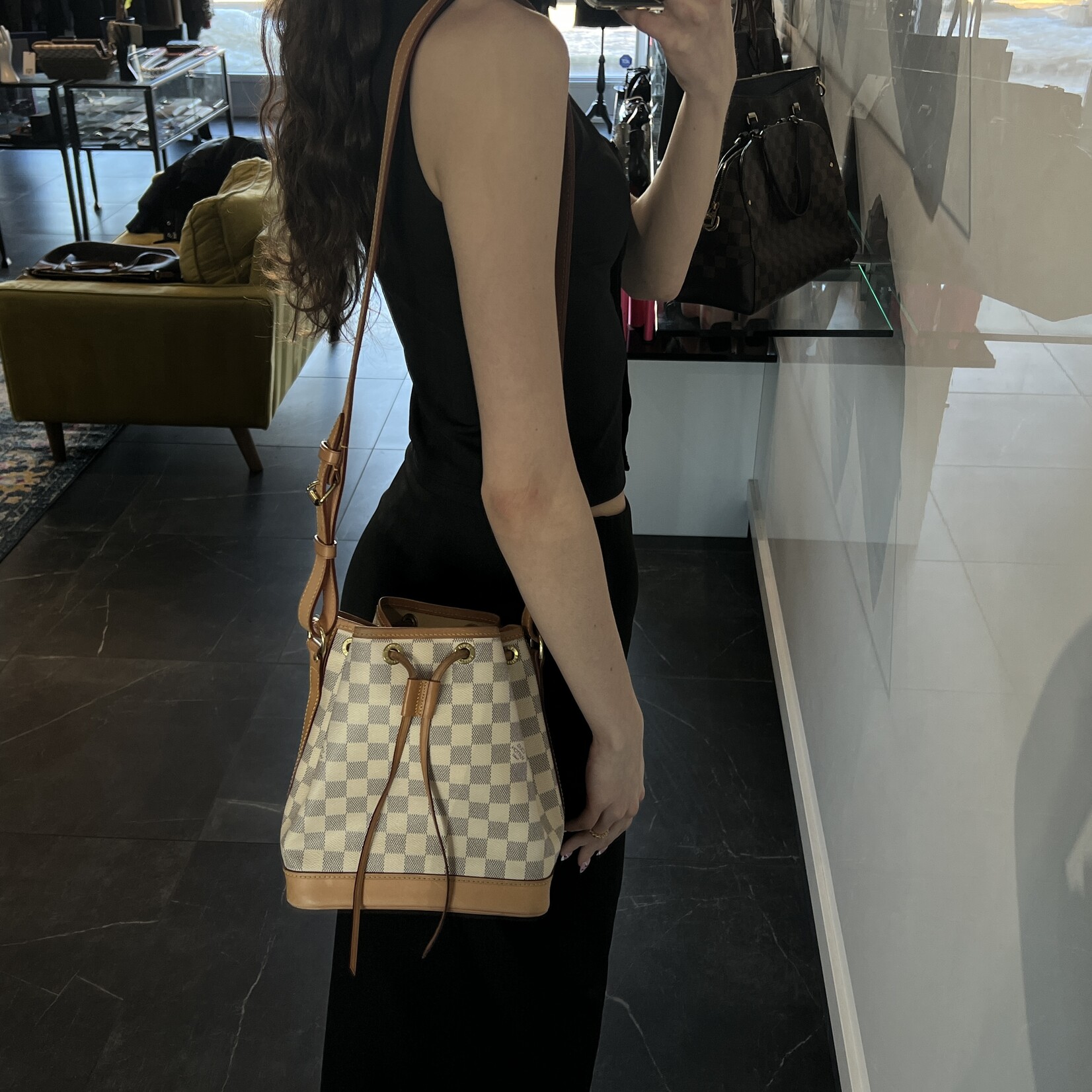 Louis Vuitton Louis Vuitton Sac Noe BB Damier Azur