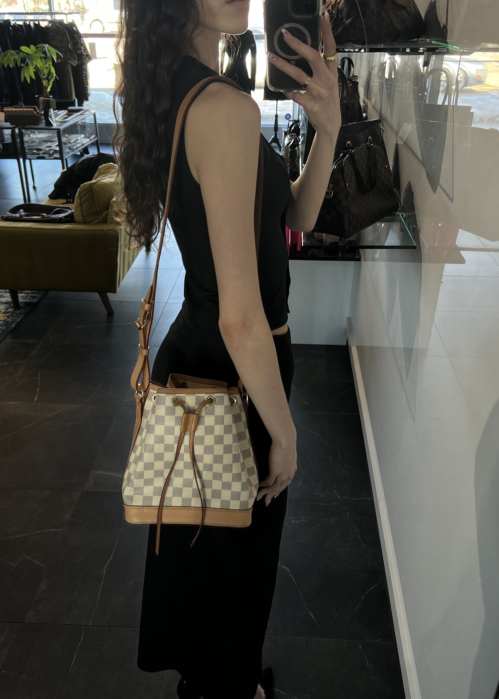 Louis Vuitton Louis Vuitton Sac Noe BB Damier Azur