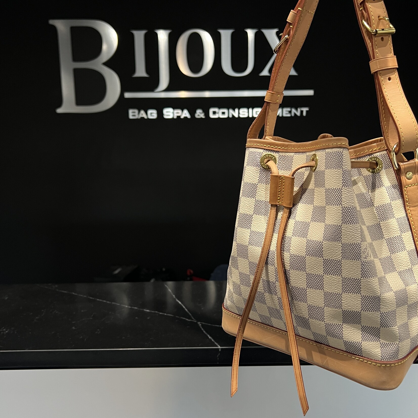 Louis Vuitton Louis Vuitton Sac Noe BB Damier Azur