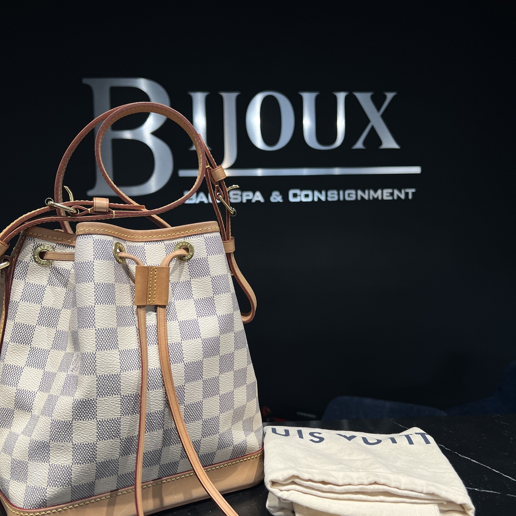 Louis Vuitton Louis Vuitton Sac Noe BB Damier Azur