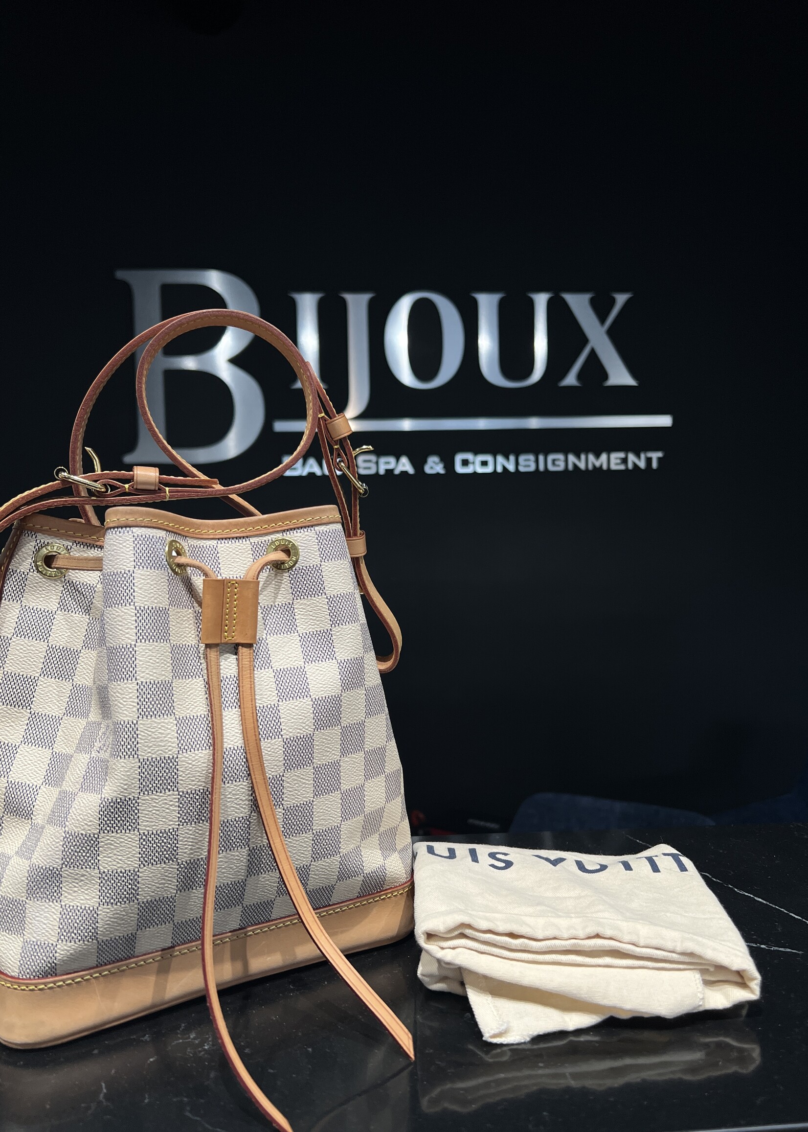 Louis Vuitton Louis Vuitton Sac Noe BB Damier Azur